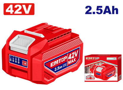 EMTOP Batterie 42 V 2,5 Ah – EBPK42251 - SME IMPORT