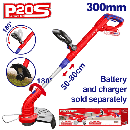 EMTOP Coupe-bordures 20 V 300 mm – ELGT20018 - SME IMPORT