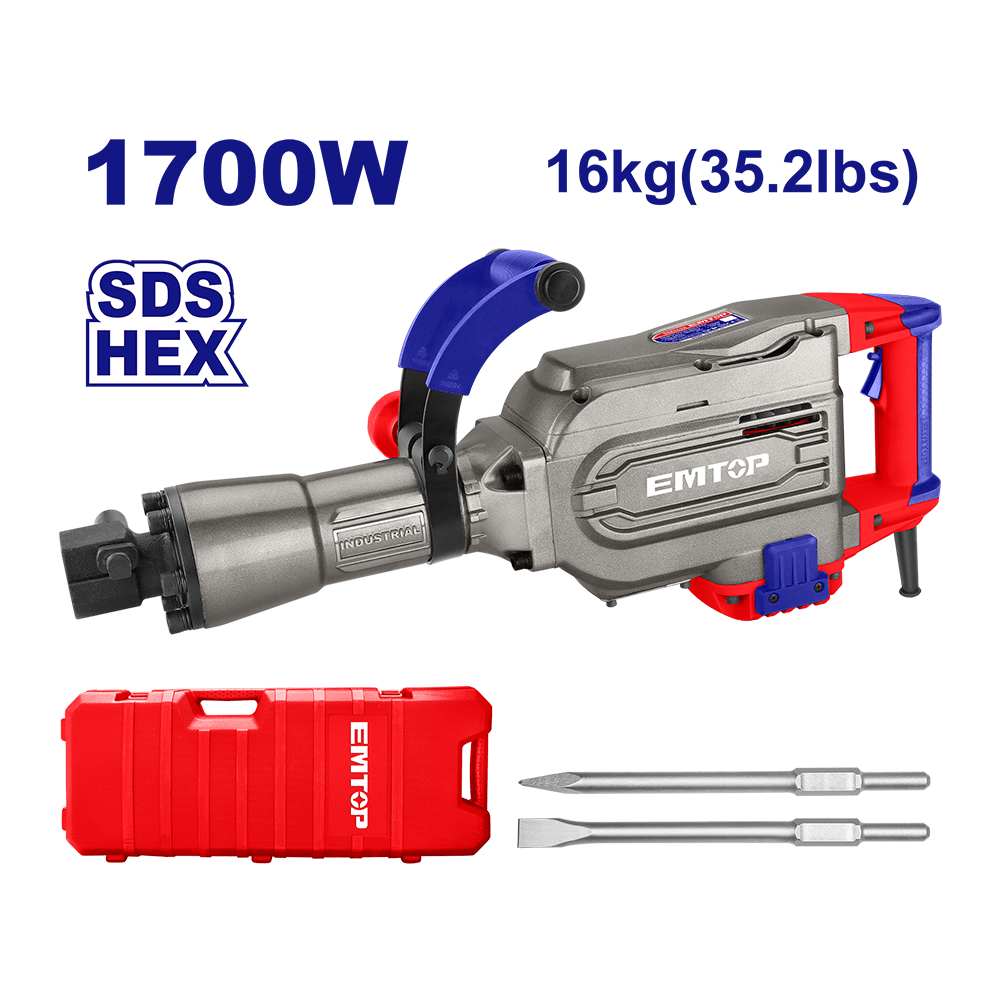 EMTOP Démolisseur 16 kg 1700 W 45 J – EDBRH1701 - SME IMPORT