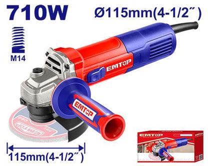 EMTOP Meuleuse 115 mm 710 W – EAGR17181 - SME IMPORT