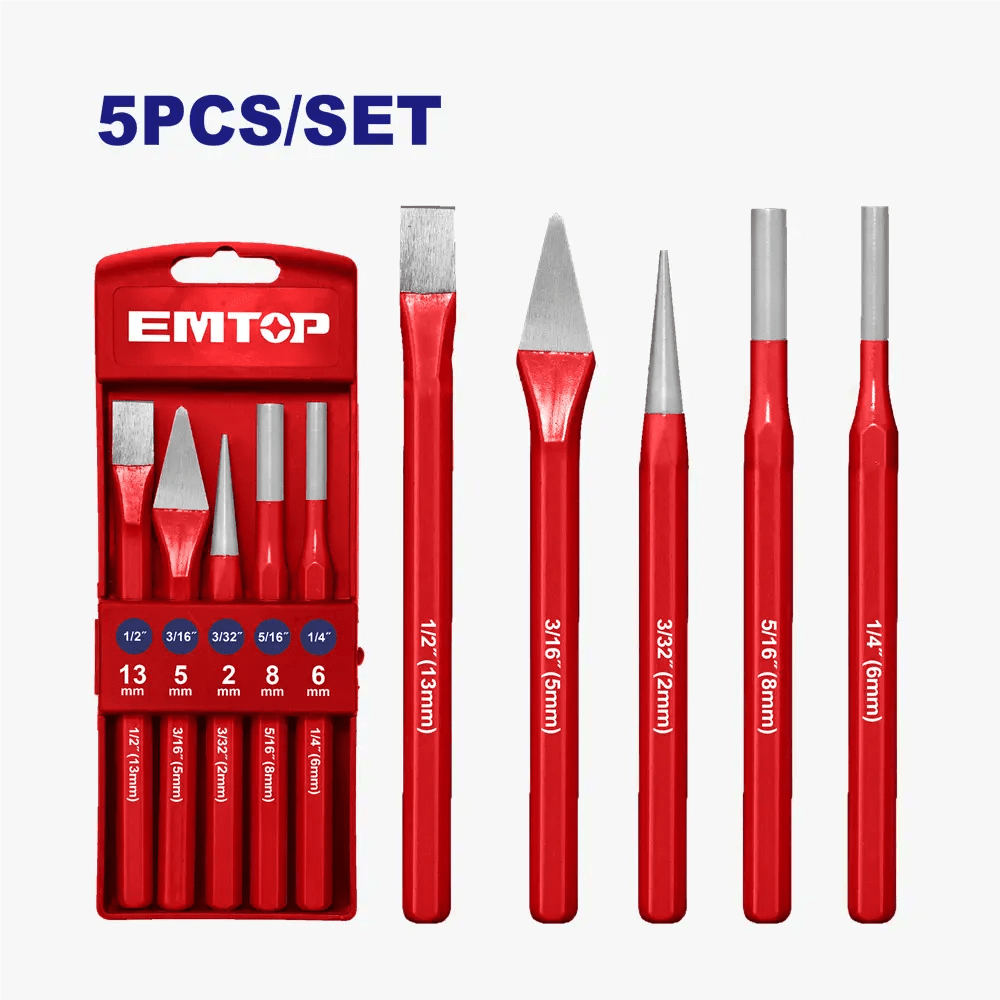 Ensemble de burins et poinçons 5P EMTOP EMCC8395 - SME IMPORT