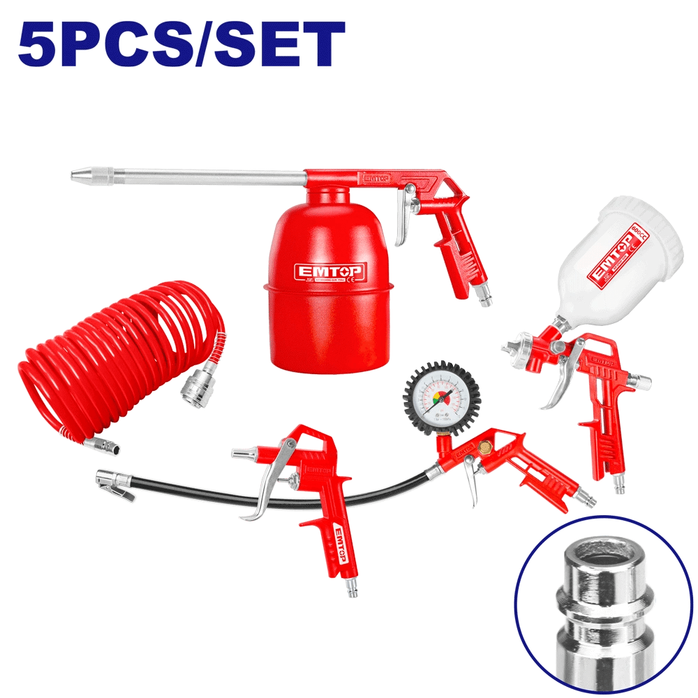Ensemble d’outils pneum 5PCS EMTOP EATLS0503 - SME IMPORT