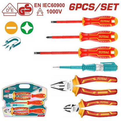 Ensemble isolés 6Pcs 1000V TOTAL sécurité THKIST3062 - SME IMPORT