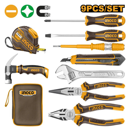 Ensemble Outils Main 9 Pièces INGCO HKTH20809 Précis Brico