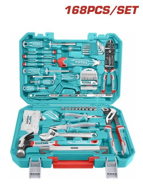 Ensemble outils TOTAL 168 pièces THKTHP21686 bricolage - SME IMPORT
