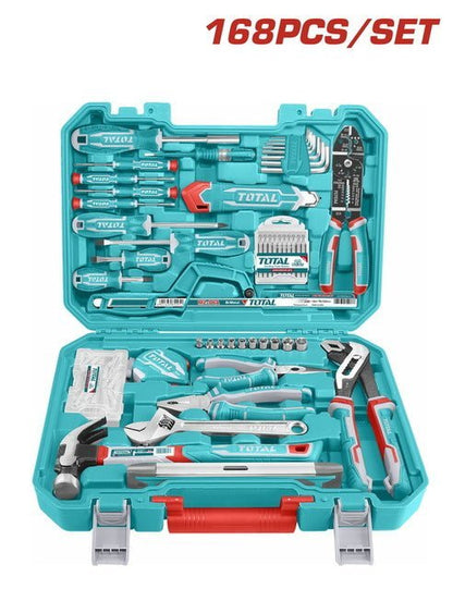 Ensemble outils TOTAL 168 pièces THKTHP21686 bricolage - SME IMPORT