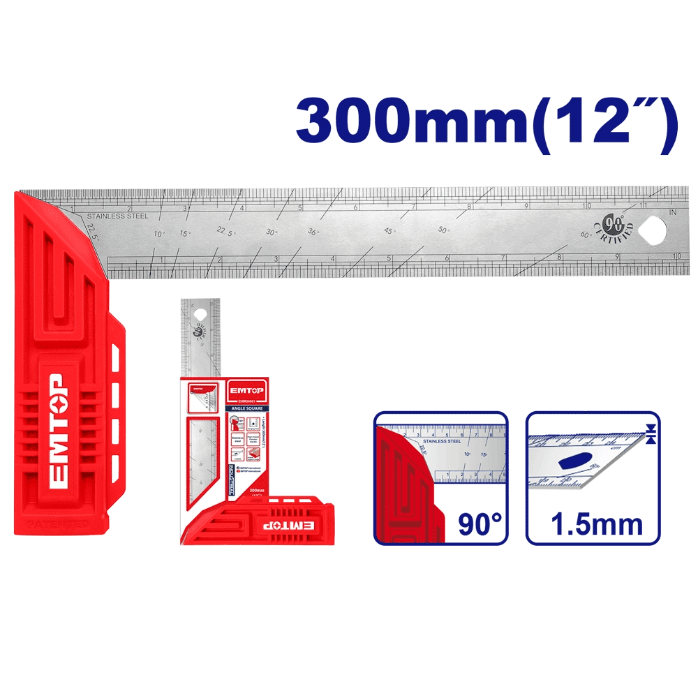 Équerre de macon 300MM EMTOP ESRR30001 - SME IMPORT