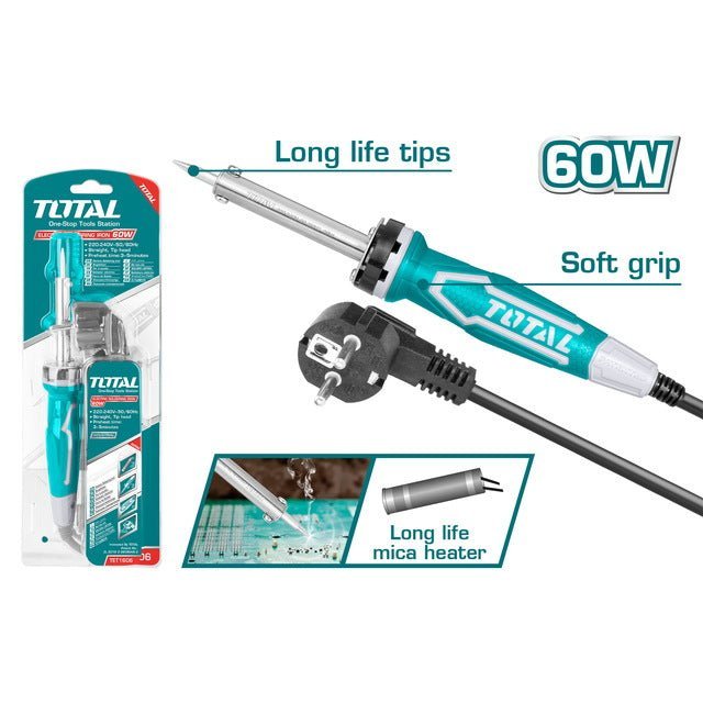 Fer À Souder 60W pro- TOTAL TUNISIA Précision - TET1606 - SME IMPORT