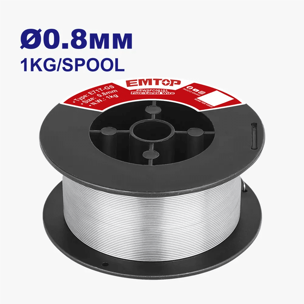 Fil fourré D-0.8MM 1KG EMTOP EEWSFC08101 - SME IMPORT