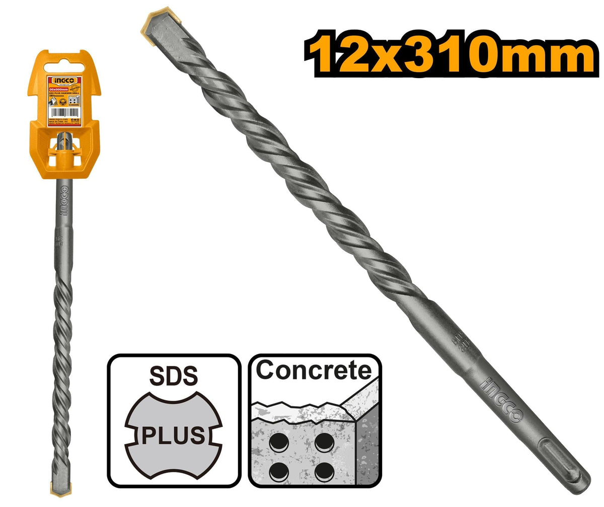 Foret Maçonnerie SDS Plus 12x310mm INGCO Puissant Chantier DBH1211204