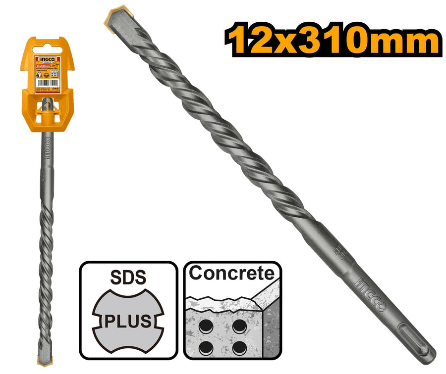 Foret Maçonnerie SDS Plus 12x310mm INGCO Puissant Chantier DBH1211204 - SME IMPORT