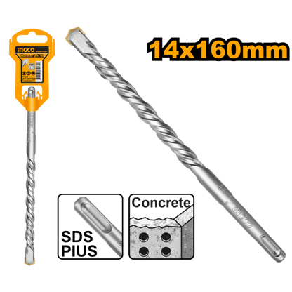 Foret SDS-Plus 14 × 160 mm INGCO DBH1211401 - SME IMPORT