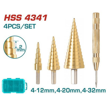 Forets HSS coffret 4-12 4-20 4-32 pour perçage rapide TOTAL 4341 TACSD2041 - SME IMPORT