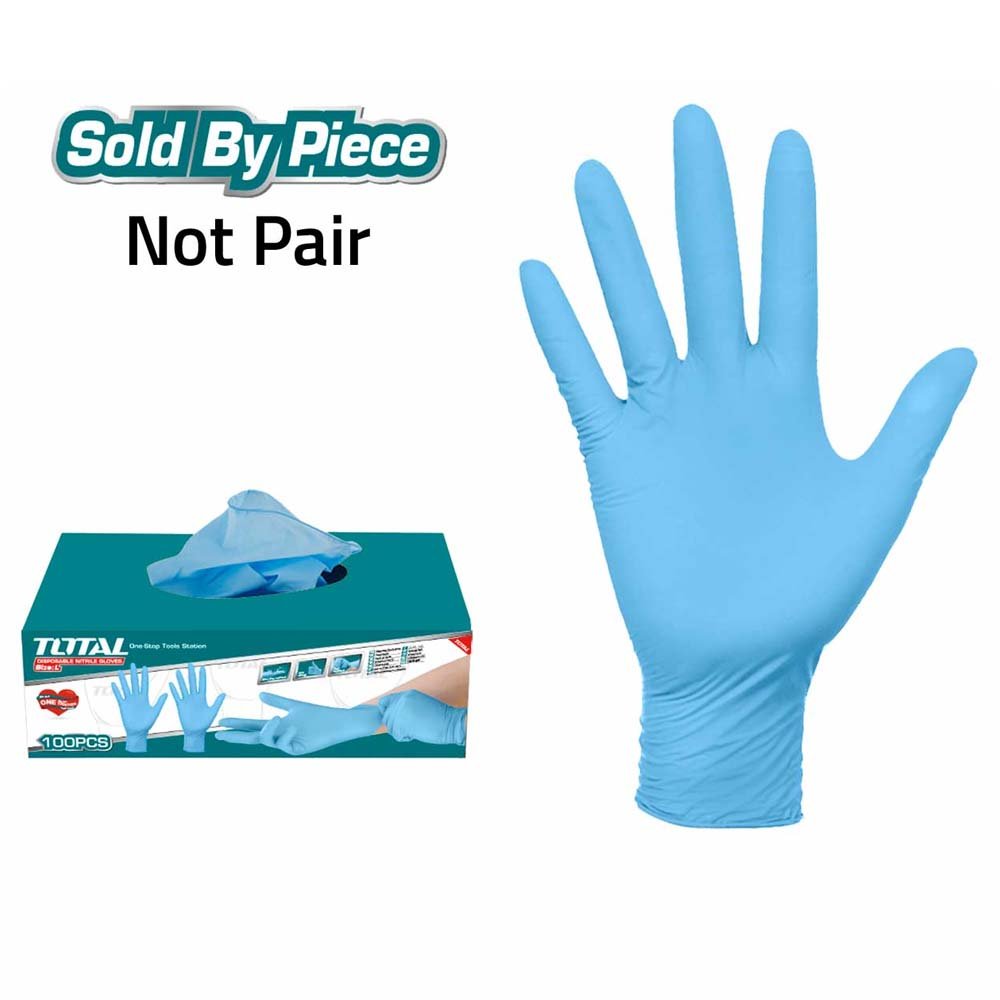 Gants nitrile 100PCS l qualité - TOTAL - TSP12104-L - SME IMPORT