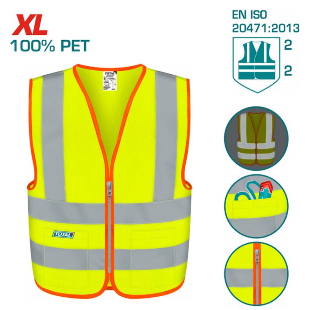 Gilet de securite jaune TSP63XL - SME IMPORT