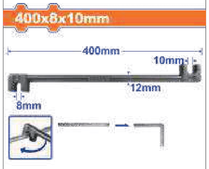 Griffe à fer – WADFOW WQB3340 - SME IMPORT