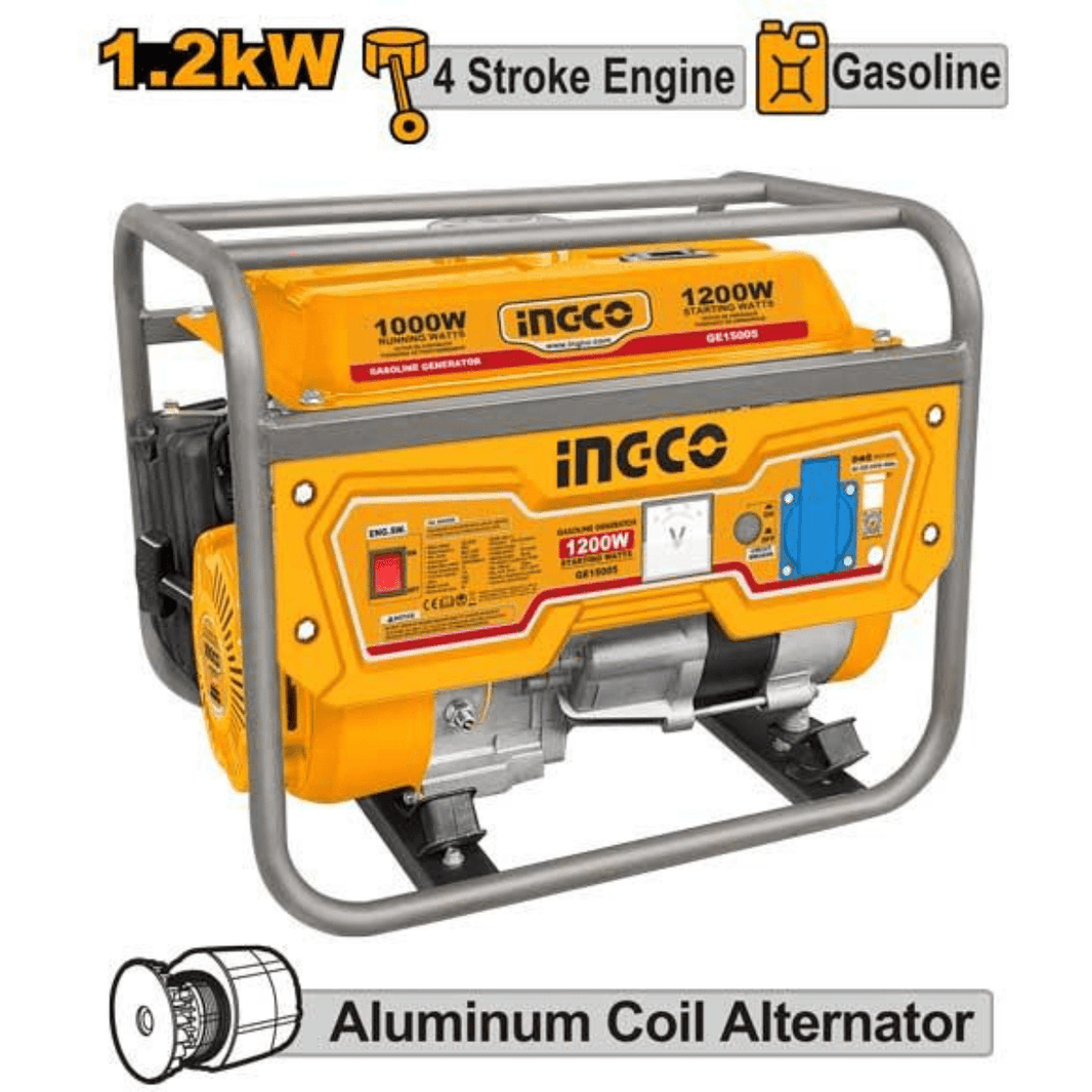Groupe électrogène 1200 W INGCO GE15002 - SME IMPORT