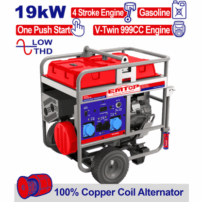 Groupe essence 19KVA 220V EMTOP EGGRD20011 - SME IMPORT