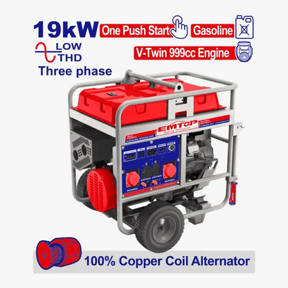 Groupe essence 19KVA 380V EMTOP EGGRD20031 - SME IMPORT