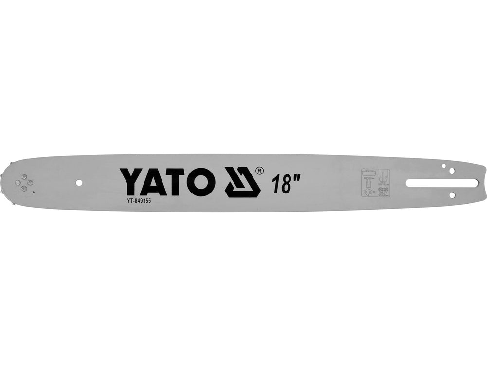 GUIDE CHAINE DE TRONCONNEUSE 3/8" 18" — YATO YT-849355 - SME IMPORT