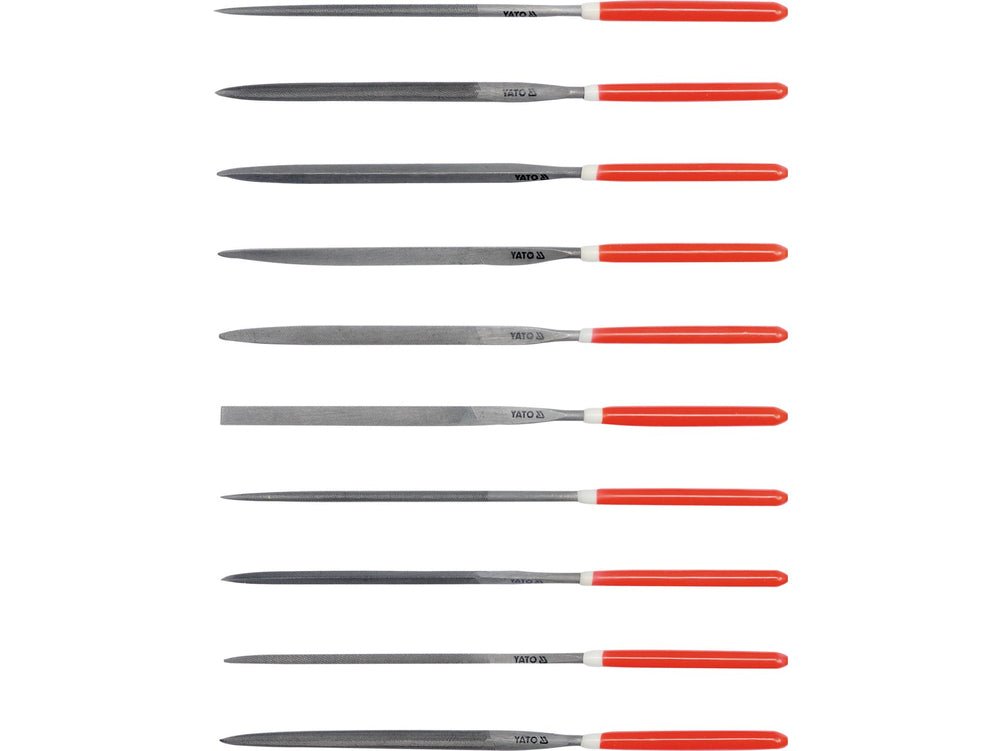 JEU 10 LIMES AIGUILLES GCr15 4X160X75MM — YATO YT-6164 - SME IMPORT