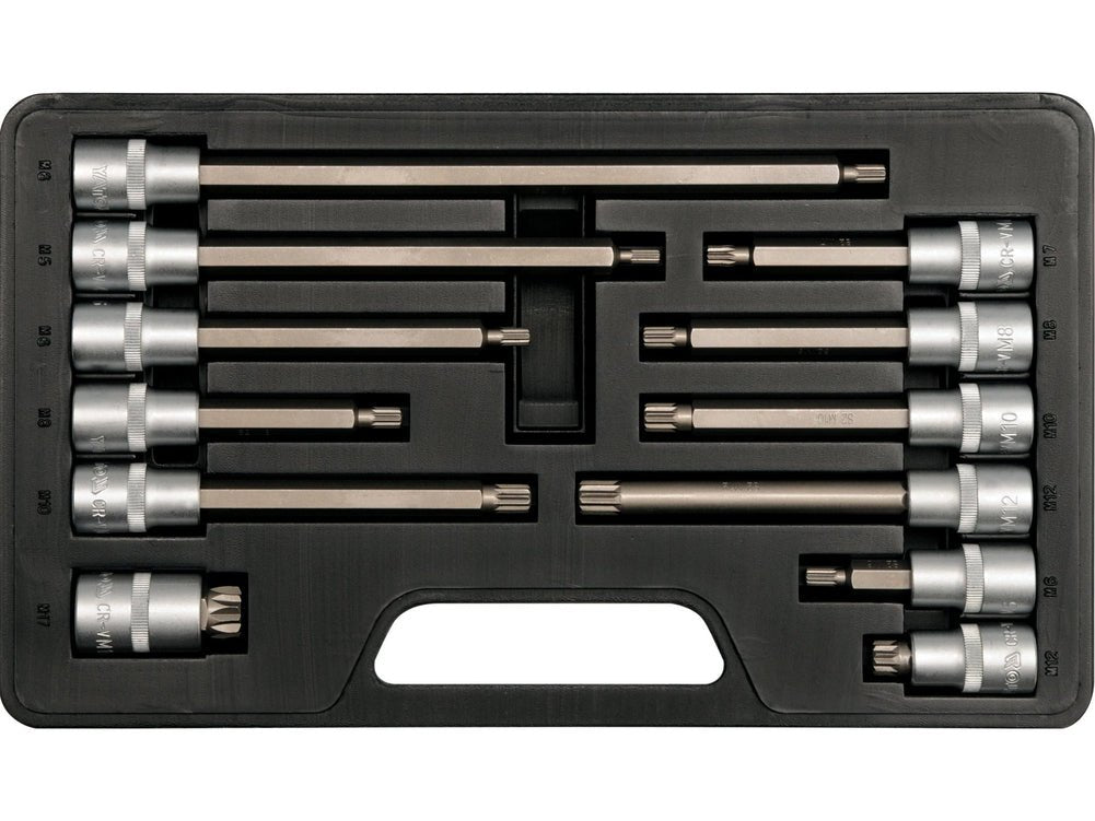 JEU 12 DOUILLES 1/2" SPLINE12PT LONG — YATO YT-7753 - SME IMPORT