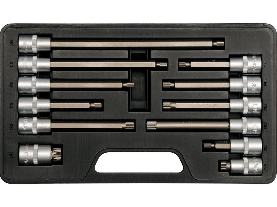 JEU 12 DOUILLES 1/2" SPLINE12PT LONG — YATO YT-7753 - SME IMPORT