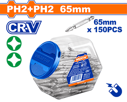 Jeu 150 embout ph2x65 cr-v WADFOW WSV0KPH25 - SME IMPORT