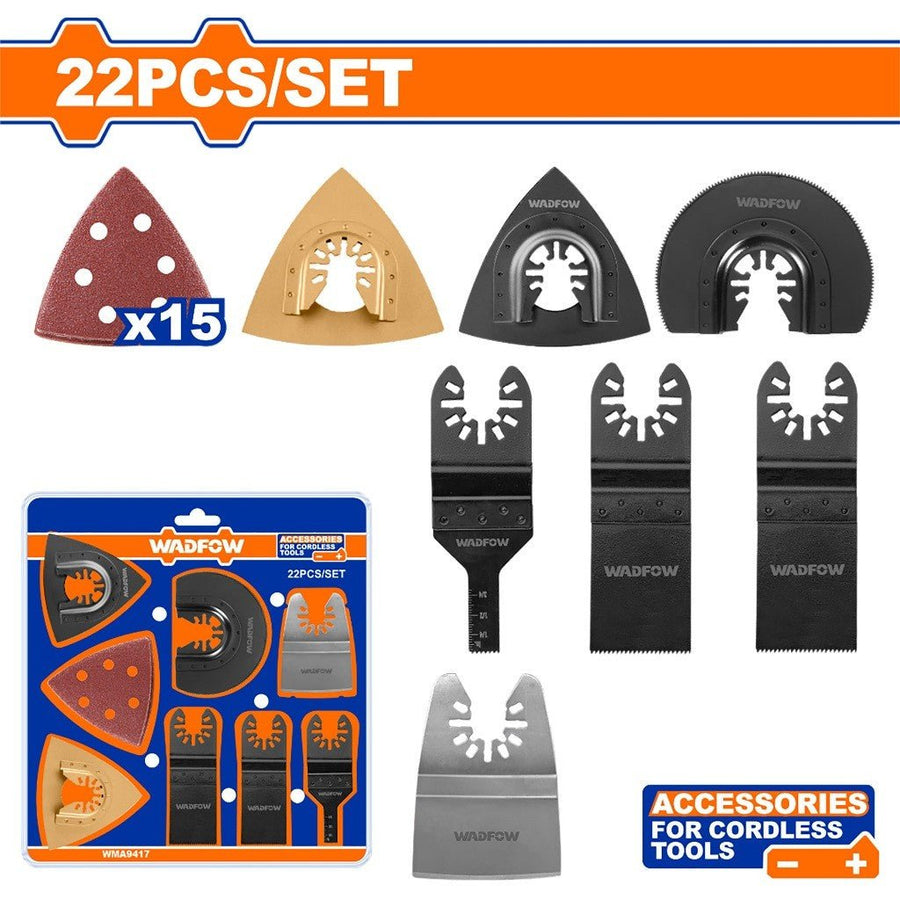 Jeu 22 accessoire scie multi WADFOW WMA9417 - SME IMPORT