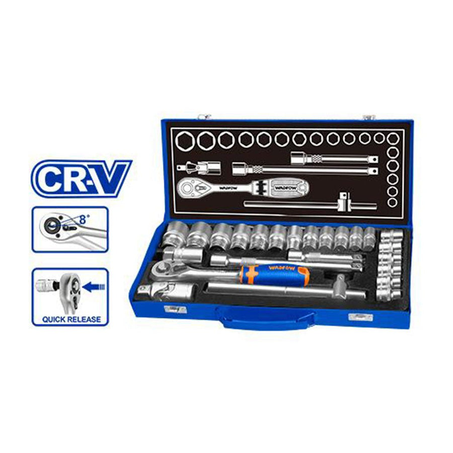 Jeu 24 cle cliquet 1/2" cr-v WADFOW WST2L24 - SME IMPORT