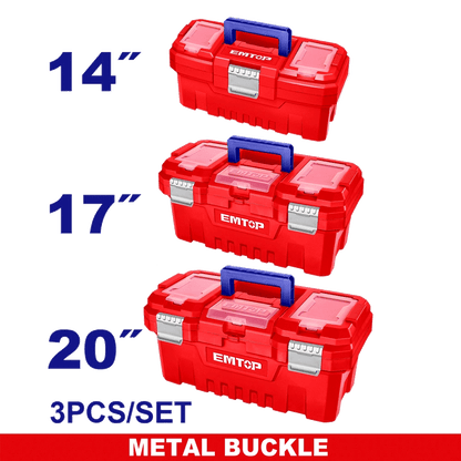 Jeu 3 caisse á outils 14″17″20″ EMTOP EPBXK0302 - SME IMPORT