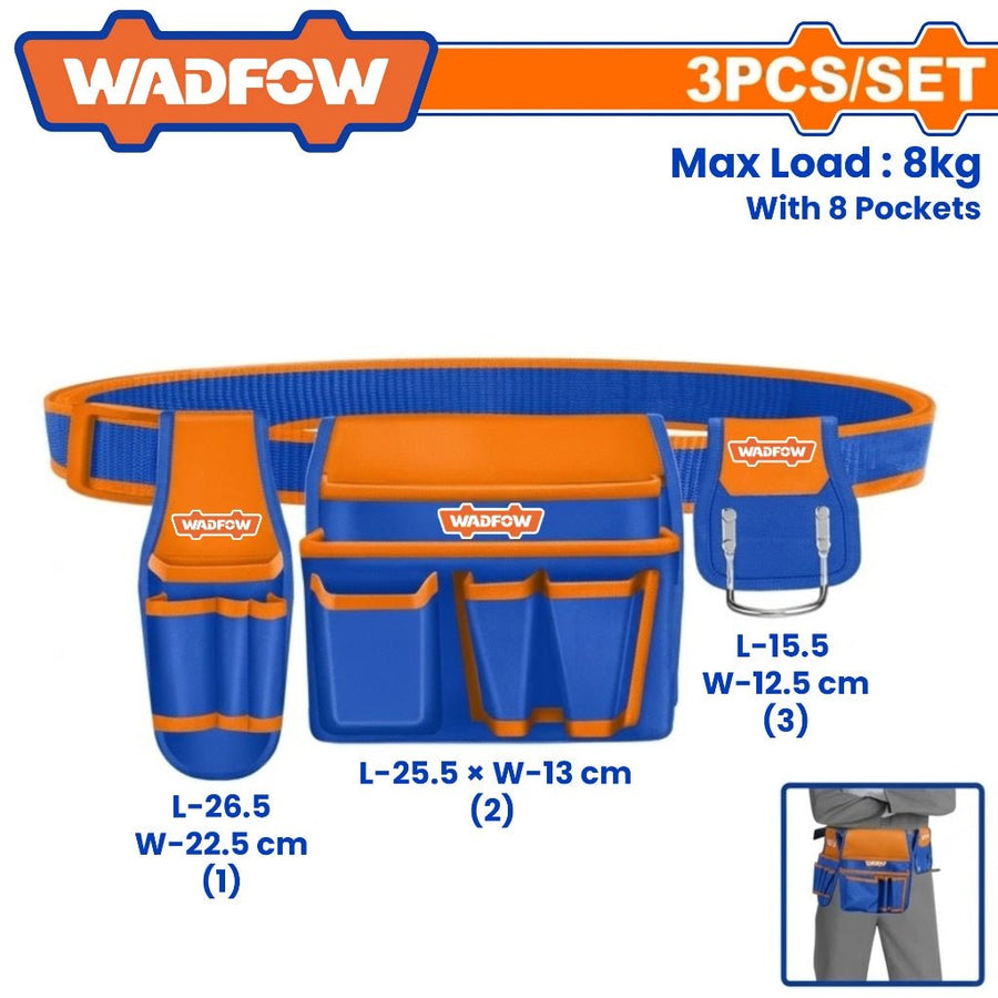 Jeu 3 pochettes a outils WADFOW WTG2107 - SME IMPORT