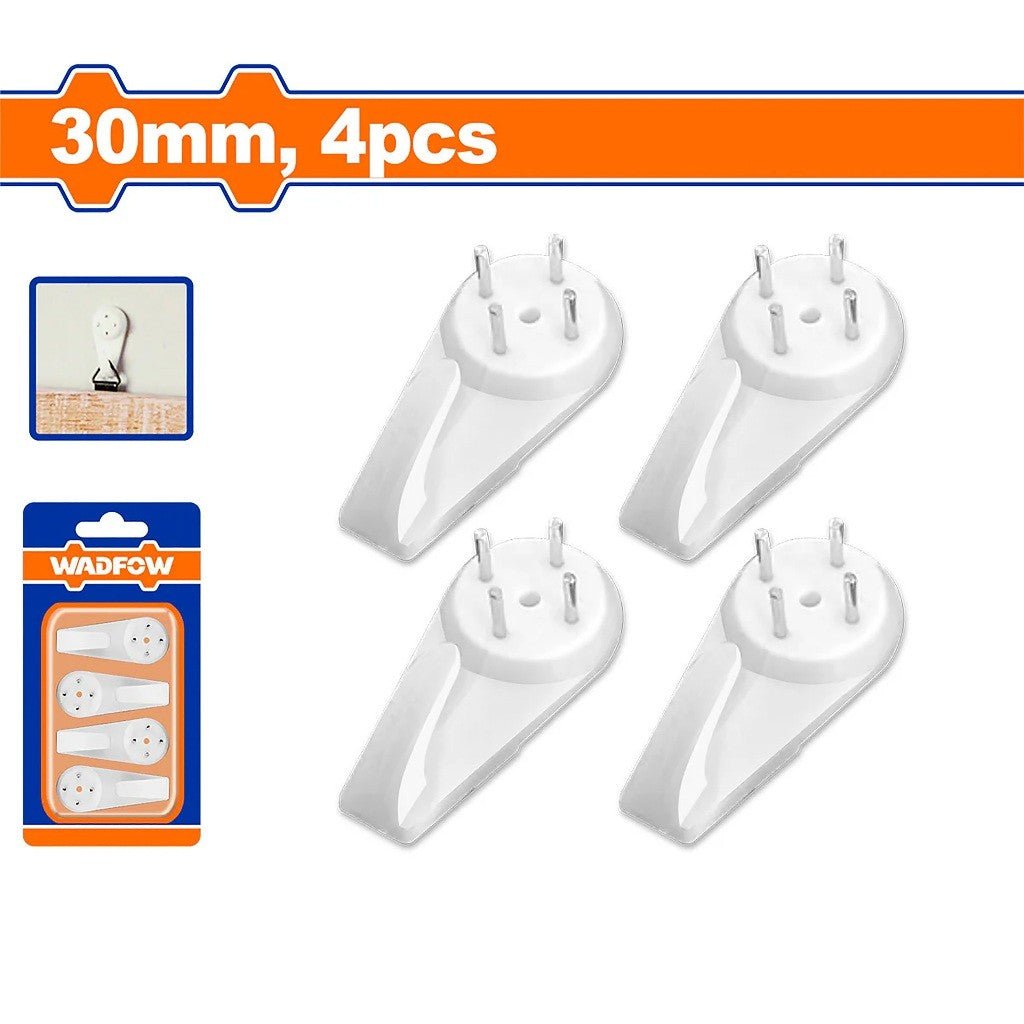 Jeu 4 crochet abs 30mm WADFOW WPHK1K01 - SME IMPORT