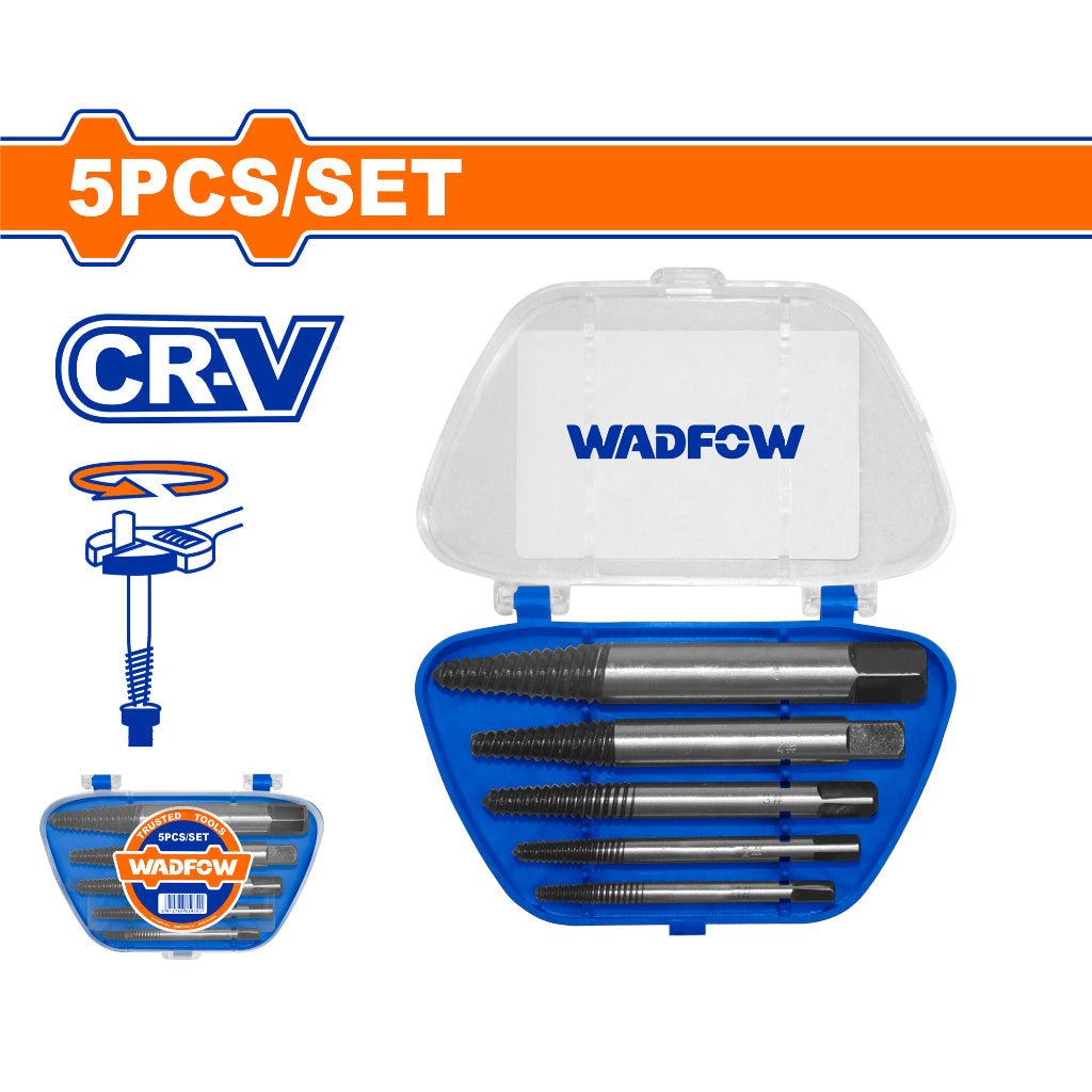 Jeu 5 extracteur de vis WADFOW WCQ13B01 - SME IMPORT