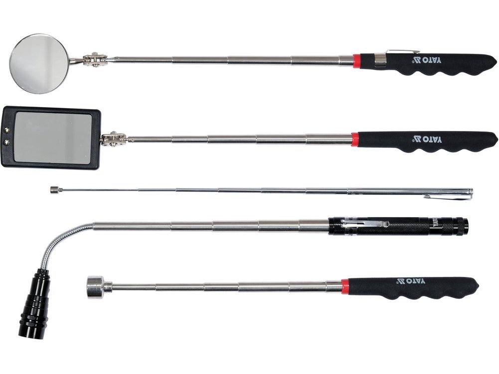 JEU 5 OUTILS DE RAMASSAGE TELESCOPIQUES MAGNETIQUES — YATO YT-06622 - SME IMPORT