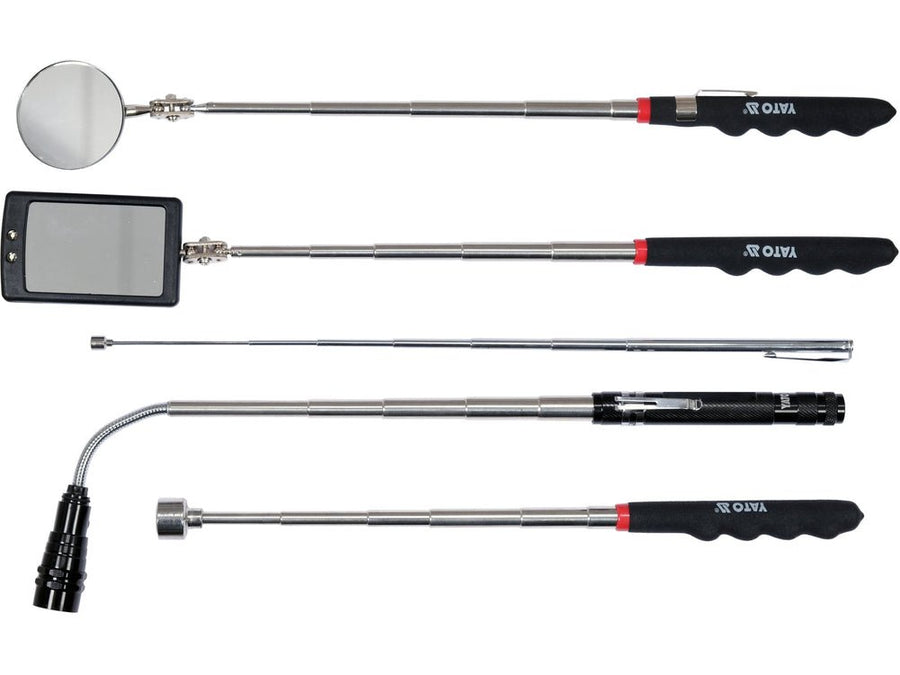 JEU 5 OUTILS DE RAMASSAGE TELESCOPIQUES MAGNETIQUES — YATO YT-06622 - SME IMPORT