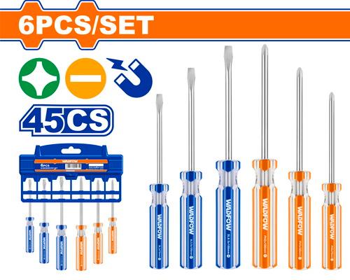 Jeu 6 tournevis cs WADFOW WSS3206 - SME IMPORT