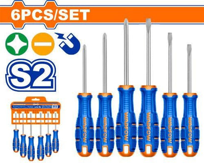 Jeu 6 tournevis profess s2 WADFOW WSSA406 - SME IMPORT