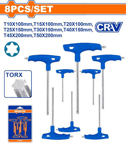 Jeu 8 cle torx a poig cr-v WADFOW WHK3481 - SME IMPORT