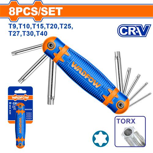 Jeu 8 cle torx pliante WADFOW WHK3281 - SME IMPORT