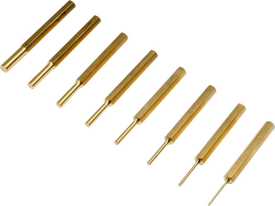 JEU 8 POINCONS EN CUIVRE HEXA. PARALLELES 1.7 A 7.8MM — YATO YT-47124 - SME IMPORT