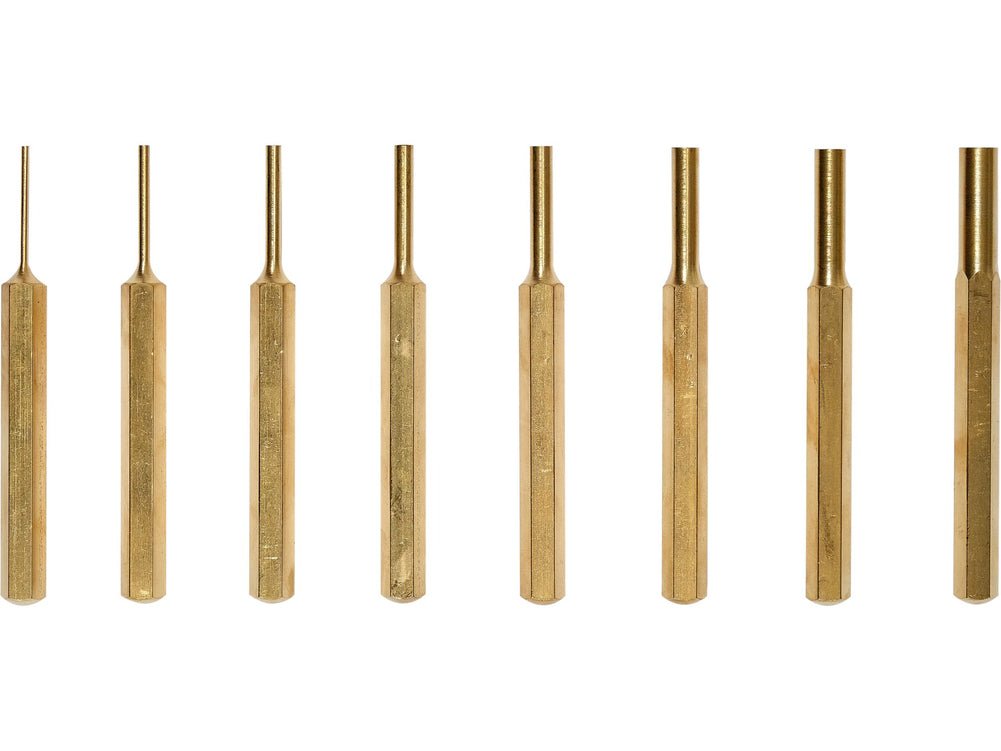 JEU 8 POINCONS EN CUIVRE HEXA. PARALLELES 1.7 A 7.8MM — YATO YT-47124 - SME IMPORT