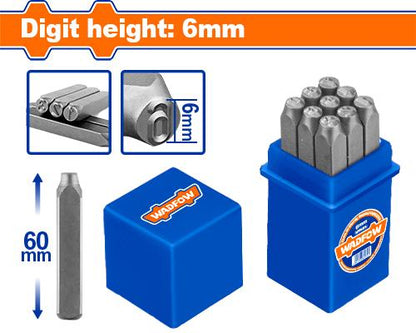 Jeu 9 chiffres 6mm WADFOW WCC9596 - SME IMPORT