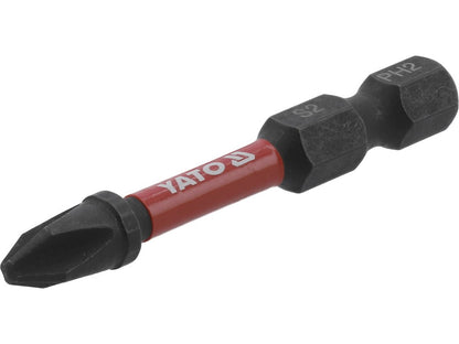 JEU DE 2 EMBOUTS DE TOURNEVIS 1/4" PH2 — YATO YT-78041 - SME IMPORT