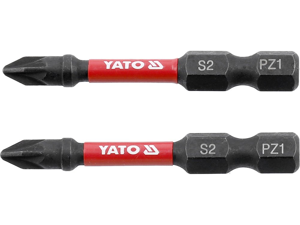 JEU DE 2 EMBOUTS DE TOURNEVIS 1/4" PZ1 — YATO YT-78043 - SME IMPORT