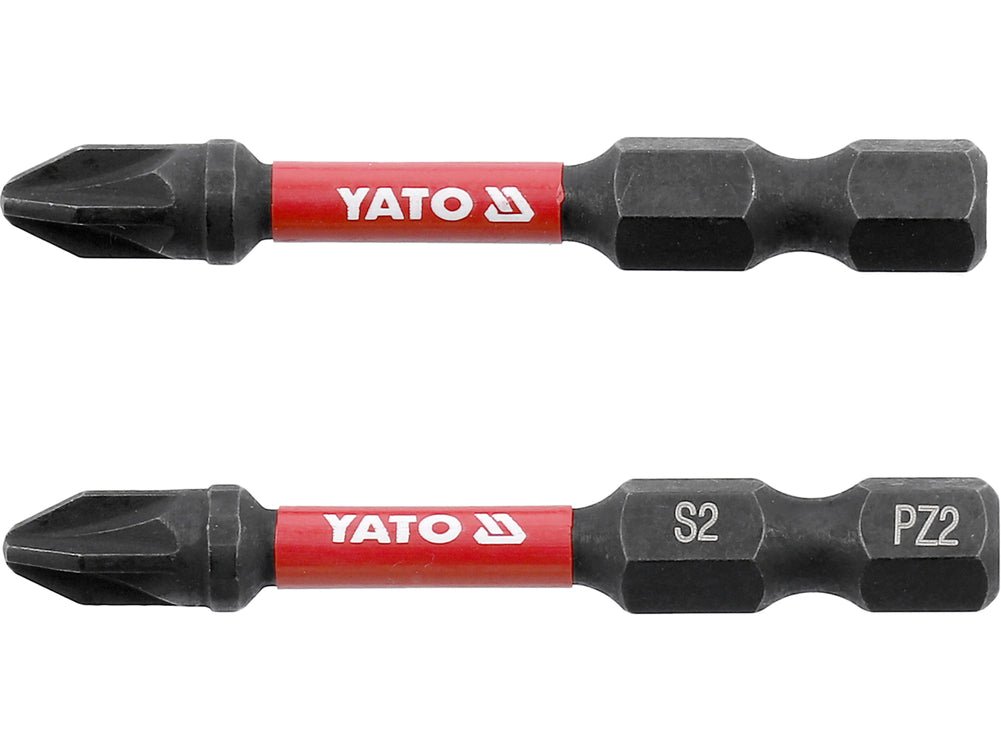 JEU DE 2 EMBOUTS DE TOURNEVIS 1/4" PZ2 — YATO YT-78044 - SME IMPORT