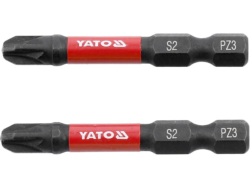 JEU DE 2 EMBOUTS DE TOURNEVIS 1/4" PZ3 — YATO YT-78045 - SME IMPORT