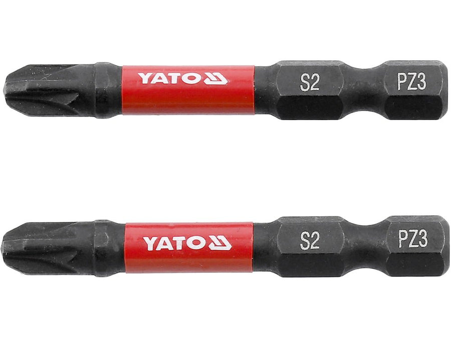 JEU DE 2 EMBOUTS DE TOURNEVIS 1/4" PZ3 — YATO YT-78045 - SME IMPORT