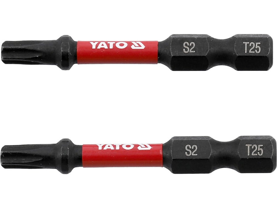 JEU DE 2 EMBOUTS DE TOURNEVIS 1/4" T25 — YATO YT-78054 - SME IMPORT