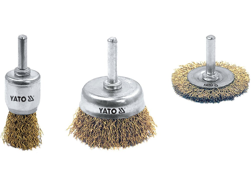 JEU DE 3 BROSSES METALLIQUES — YATO YT-4755 - SME IMPORT